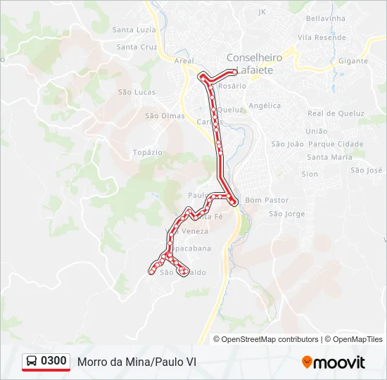 0300 Bus Line Map