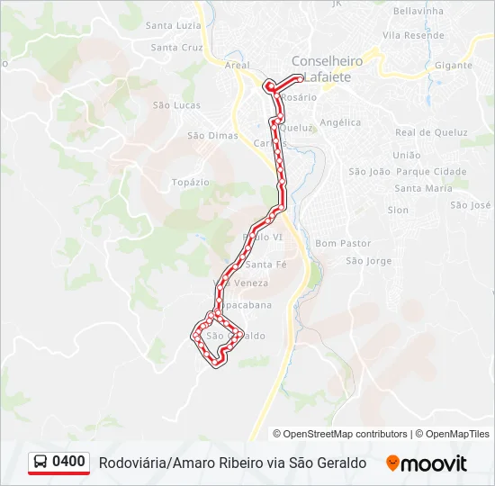 0400 Bus Line Map