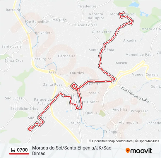 0700 Bus Line Map