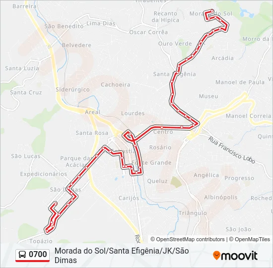 0700 Bus Line Map