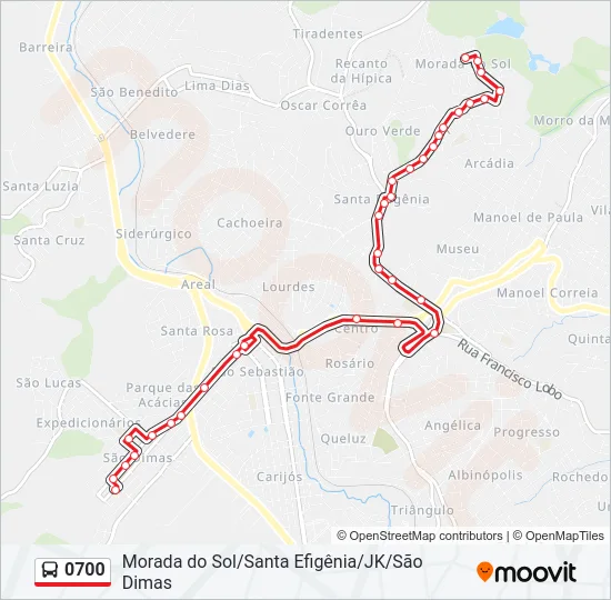 0700 Bus Line Map
