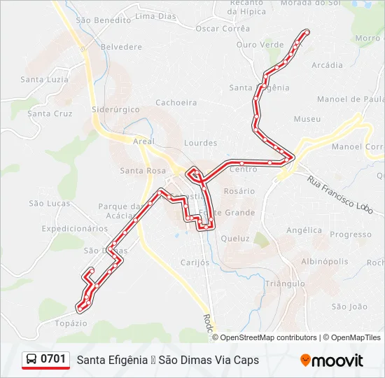 0701 Bus Line Map
