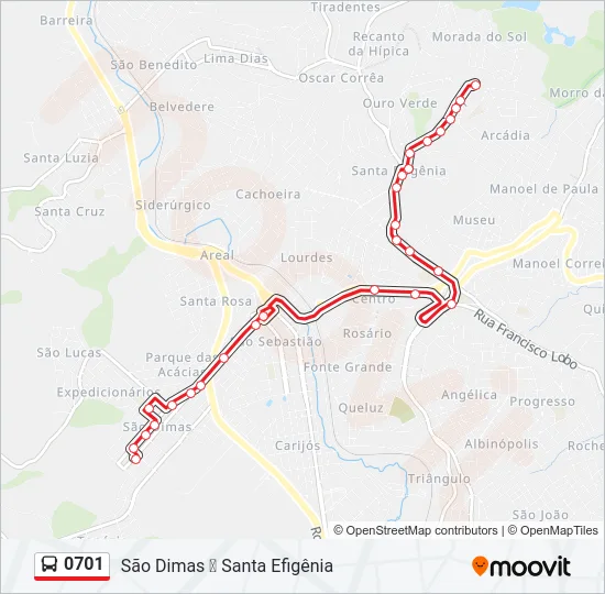 0701 Bus Line Map
