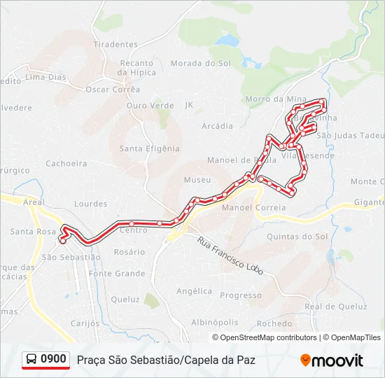 0900 Bus Line Map