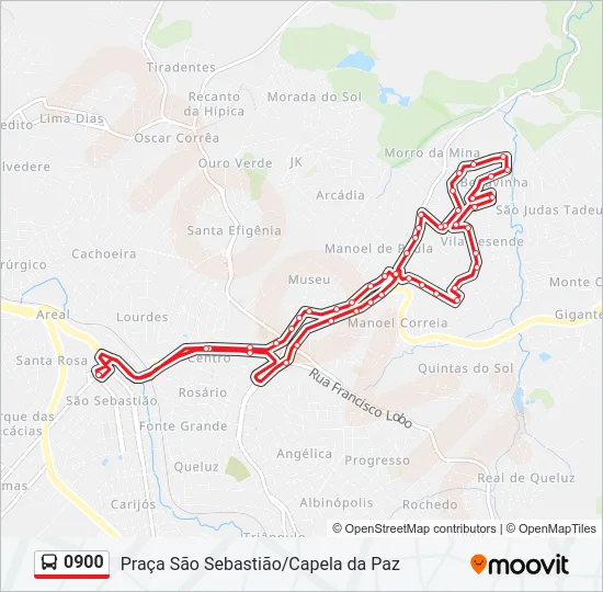 0900 Bus Line Map