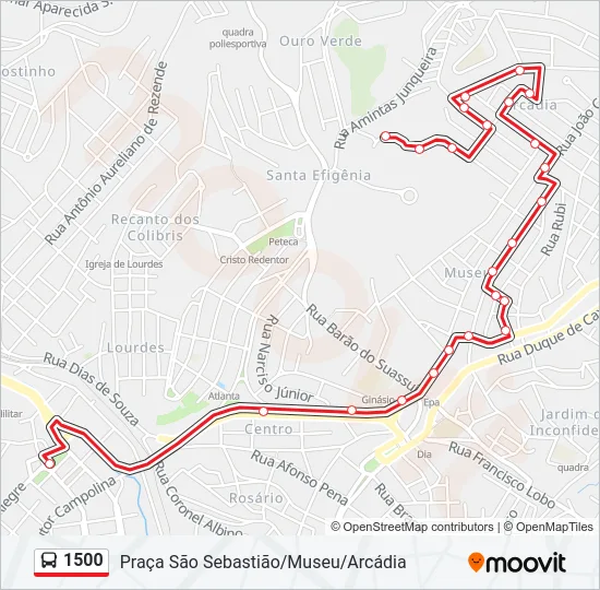 1500 Bus Line Map