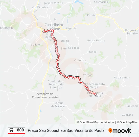 1800 Bus Line Map