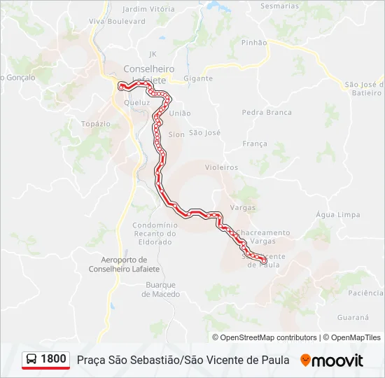 1800 Bus Line Map