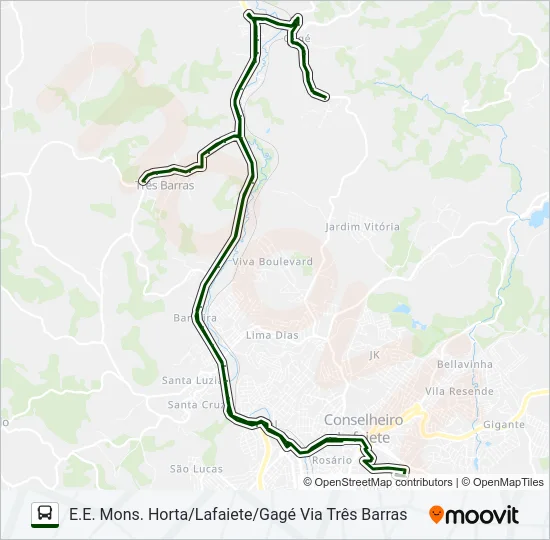 GAGÉ Bus Line Map