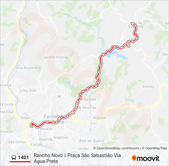 1401 Bus Line Map