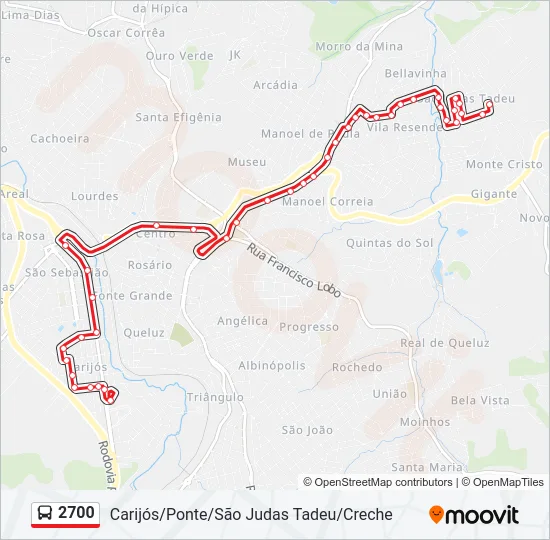 2700 Bus Line Map