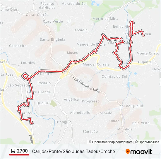 2700 Bus Line Map