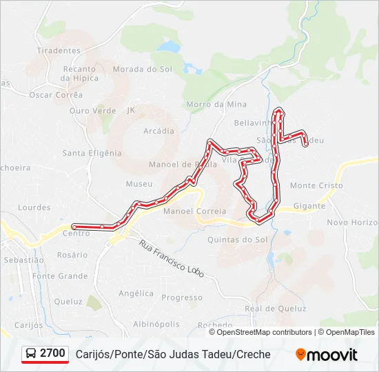 2700 Bus Line Map