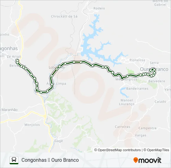 COMÉRCIO 3014 Bus Line Map