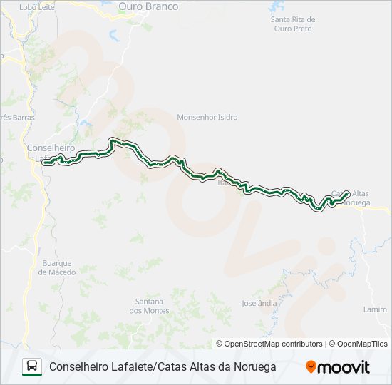 Mapa de UNIDA 3076.4 de autobús