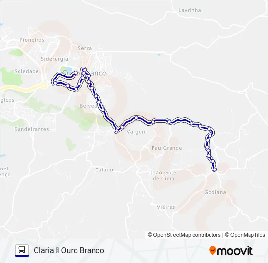 OLARIA Bus Line Map