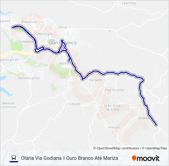 OLARIA Bus Line Map