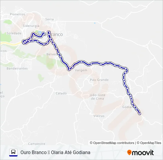 OLARIA Bus Line Map