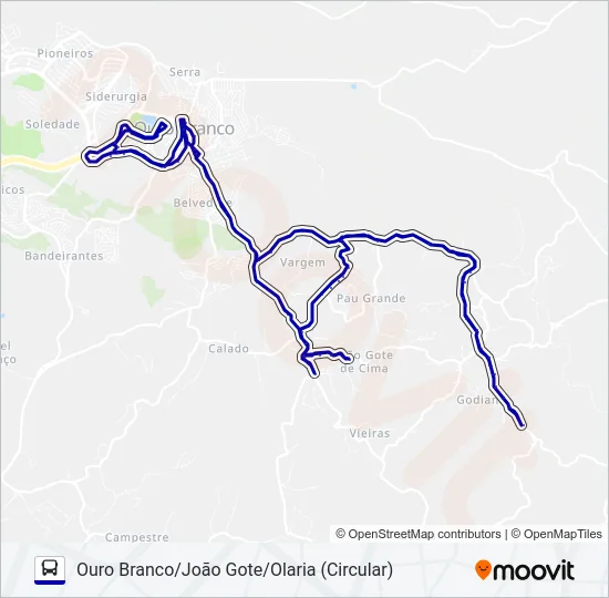 OLARIA Bus Line Map