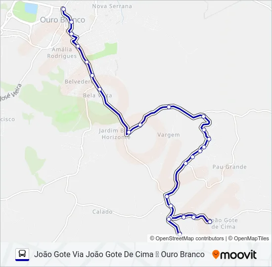 JOÃO GOTE Bus Line Map
