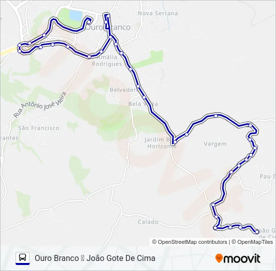 JOÃO GOTE Bus Line Map