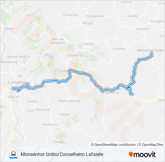 Mapa de LÍDER 4682 de autobús