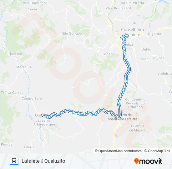 LÍDER 3122.1 Bus Line Map