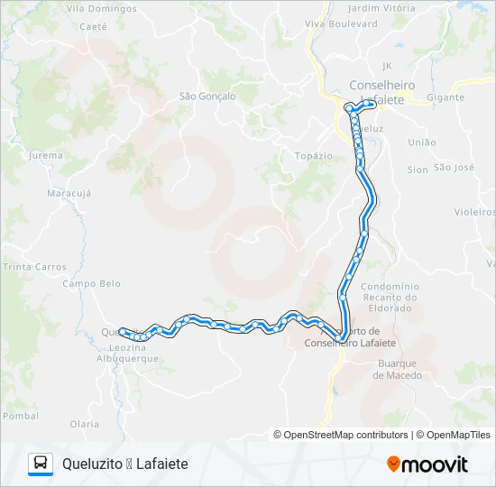 LÍDER 3122.1 Bus Line Map