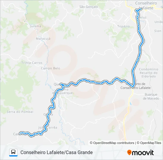 LÍDER 3122.2 Bus Line Map