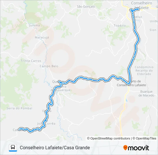 LÍDER 3122.2 Bus Line Map