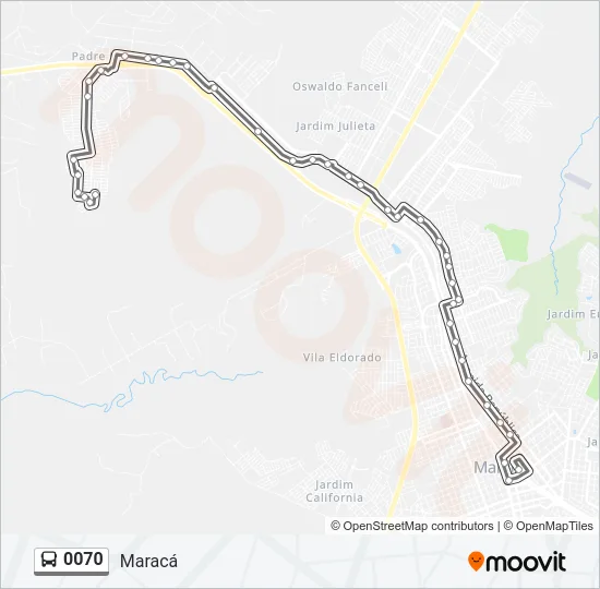 0070 Bus Line Map