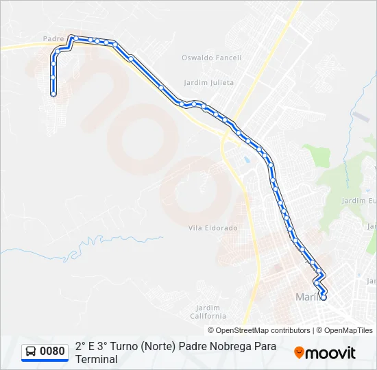 0080 Bus Line Map
