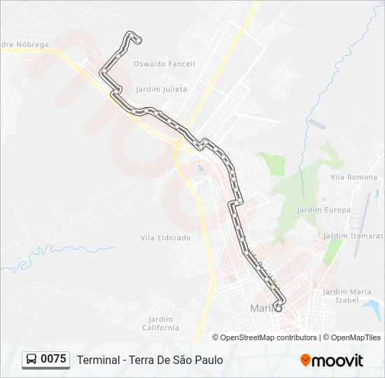 0075 Bus Line Map