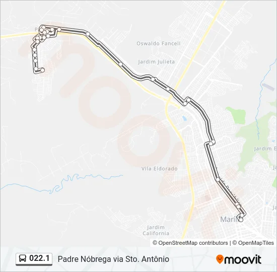 022.1 Bus Line Map