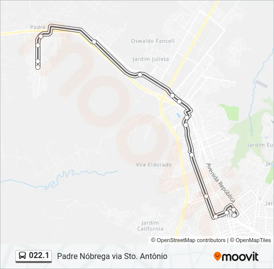 022.1 Bus Line Map