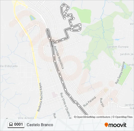 0001 Bus Line Map