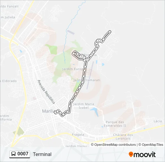 0007 Bus Line Map