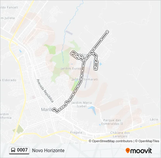 0007 Bus Line Map