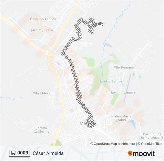 0009 Bus Line Map