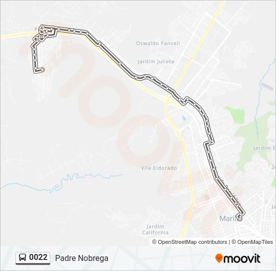 0022 Bus Line Map