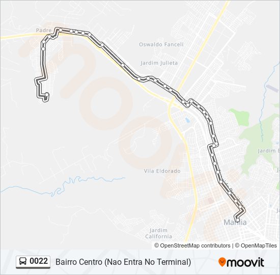 0022 bus Line Map