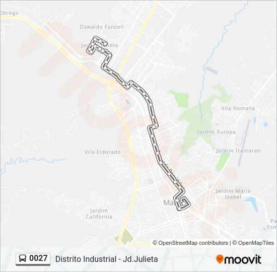 0027 Bus Line Map