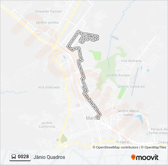 0028 Bus Line Map