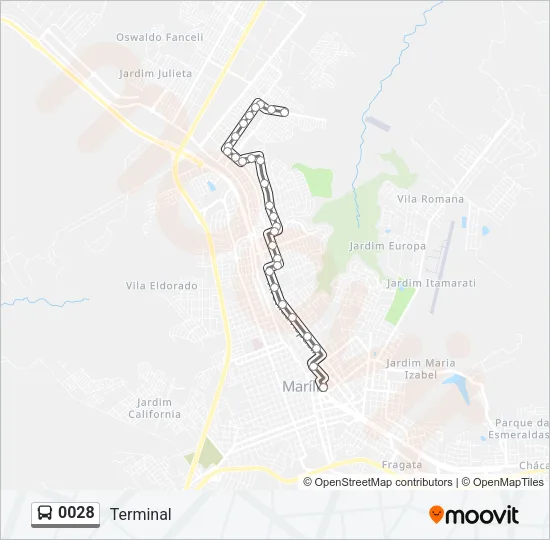 0028 Bus Line Map