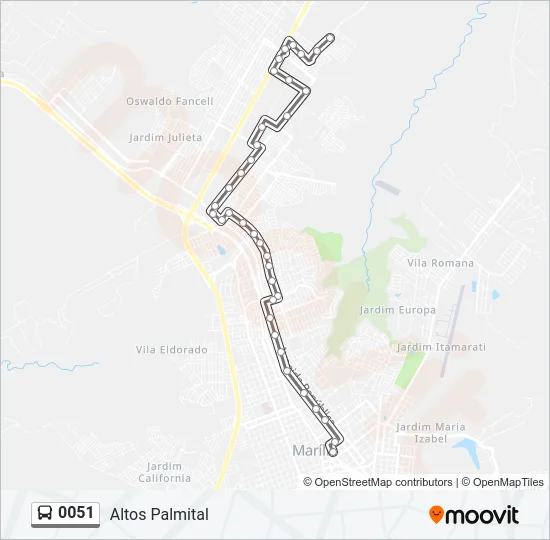 0051 Bus Line Map