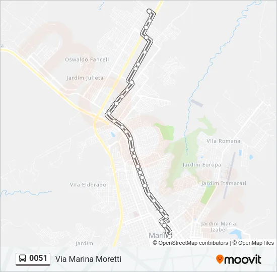 0051 Bus Line Map
