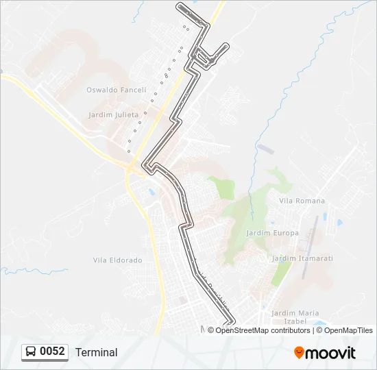 0052 Bus Line Map