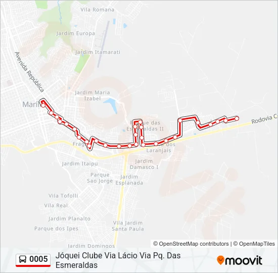 0005 Bus Line Map