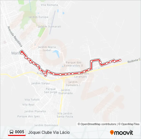 0005 Bus Line Map