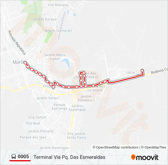 0005 Bus Line Map
